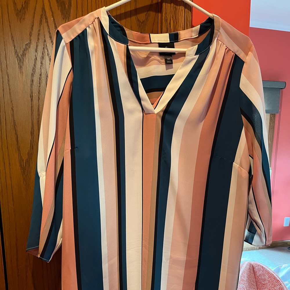 Love these colors - teal, peach and a darker peach